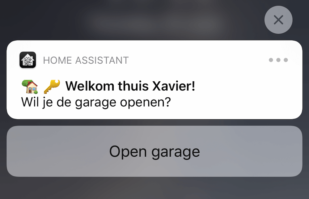 Actionable notification on iOS