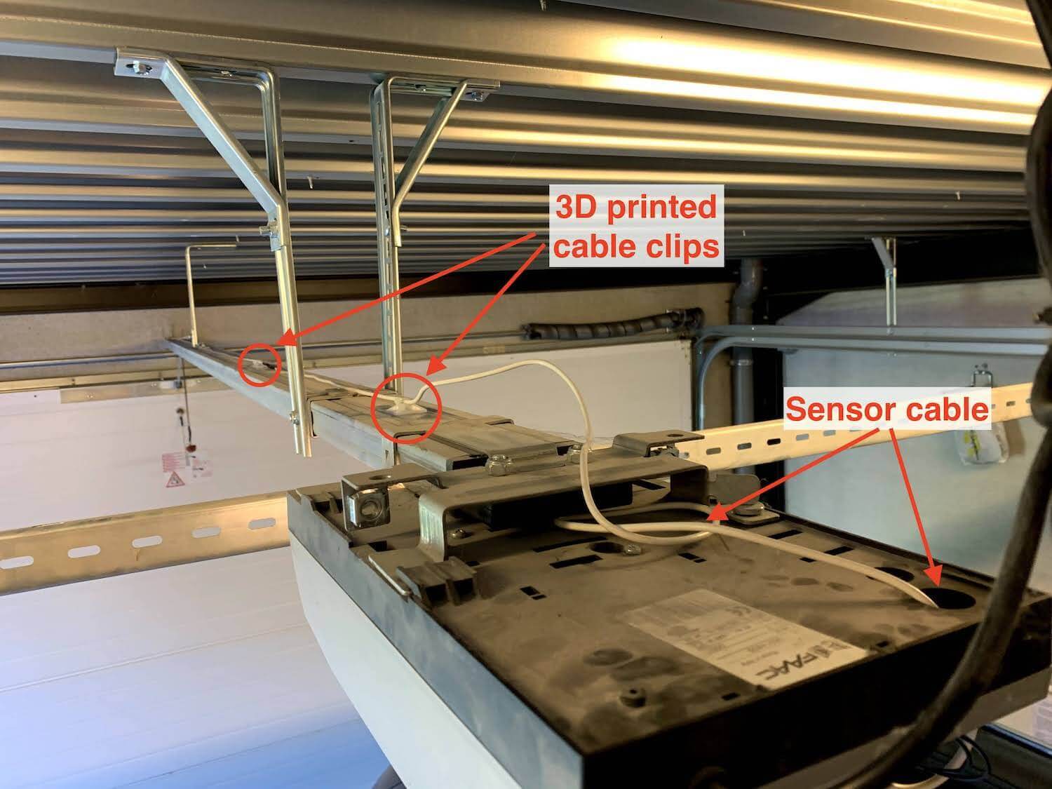 Securing the sensor's cable