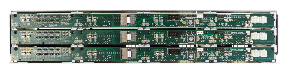 The SATA backplane of the server.