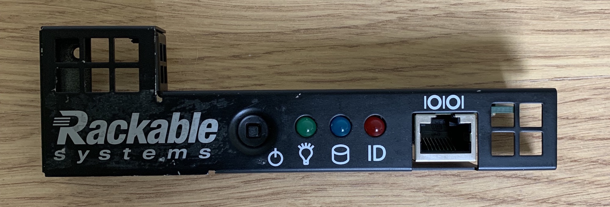 Front-panel of the server