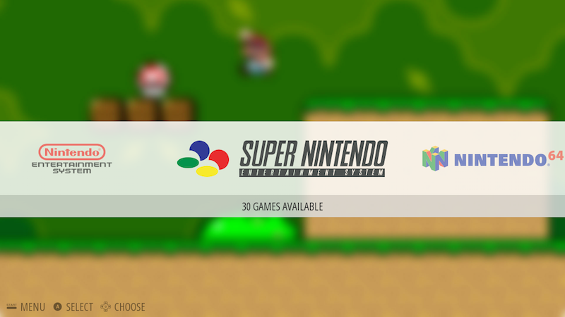 Screenshot of Emulation Station